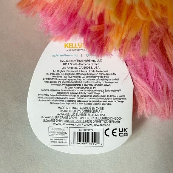 Caparinne the Pink Bigfoot Squishmallow 8” New with Tags Plushie Collectible - Picture 6 of 6